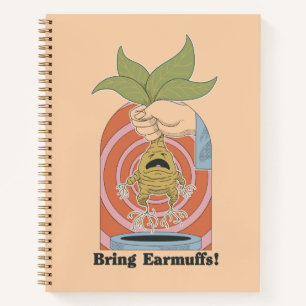 Carnet "Apportez des cache-oreilles !" Graphisme hurleur 