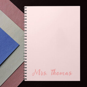 Carnet Appréciation de l'enseignant minimaliste moderne P