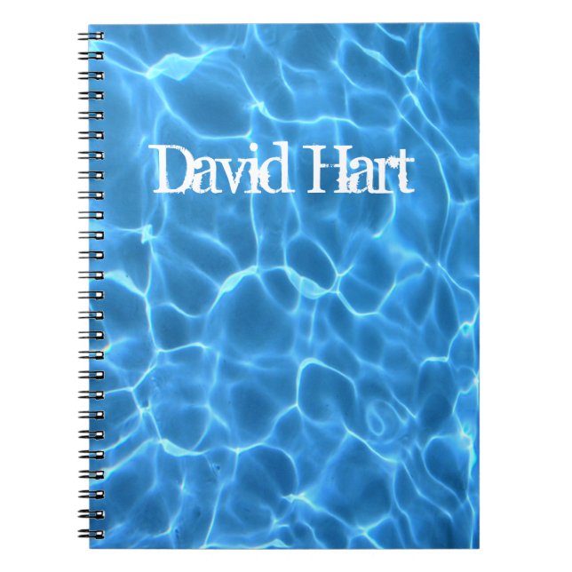 Carnet Aqua Blue Swimming Pool Photo (Devant)