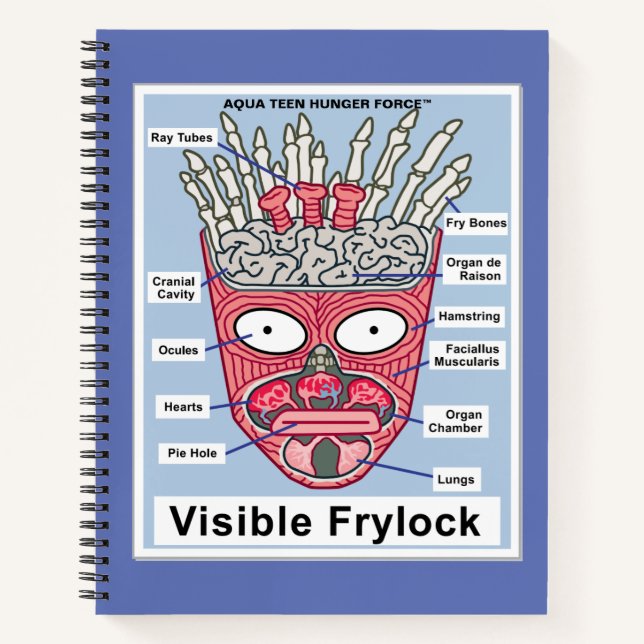 Carnet Aqua Teen Hunger Force Visible Frylock Poster (Devant)