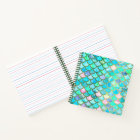 Aqua Turquoise bleu aquarelle Mermaid Scales Motif