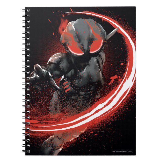 Carnet Aquaman | Black Manta Red Swipe Graphic (Devant)