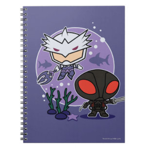 Carnet Aquaman Chibi Orm & Black Manta Graphisme sous-m