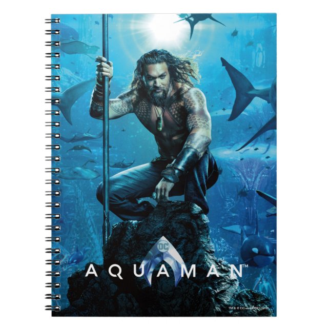 Carnet Aquaman | Prince Orin avec animaux aquatiques (Devant)