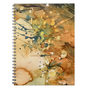 Carnet Aquarelle abstraite et vieil arrière - plan