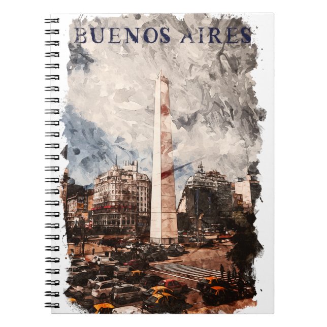 Carnet Aquarelle argentine Buenos Aires (Devant)