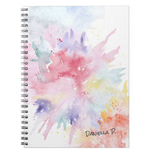 Carnet Aquarelle Art Attack Signature personnalisée
