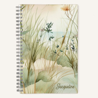 Carnet Aquarelle Balnéaire Océan Beach Paysage