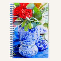 Aquarelle bleu et blanc Chinoiserie Ginger Jar  