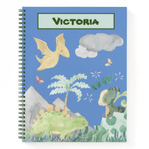 Aquarelle Bleue Bleu Doux Dinosaure