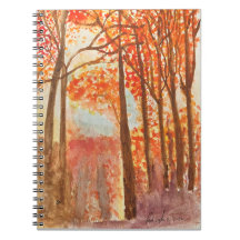 Aquarelle Bois Automne