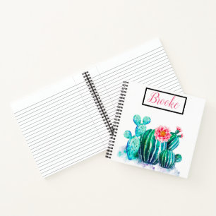 Carnet aquarelle Cactus