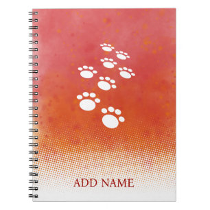 Carnet Aquarelle Chien Paw Traces