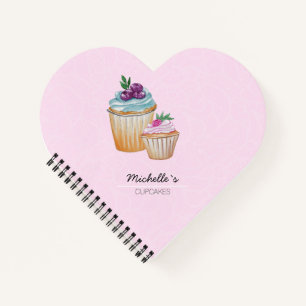 Carnet Aquarelle Coupe-Gâteaux Et Fruits