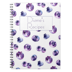 Carnet Aquarelle de bleuet Spirale