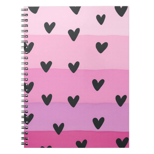 Carnet Aquarelle de conception sur le coeur (Devant)