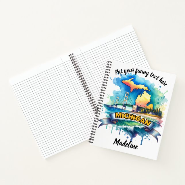 Carnet Aquarelle de la beauté du Michigan (Intérieur)