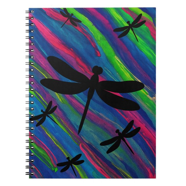Carnet Aquarelle de libellule (Devant)