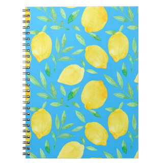 Carnet Aquarelle Esquisse Citrons Conception transparente