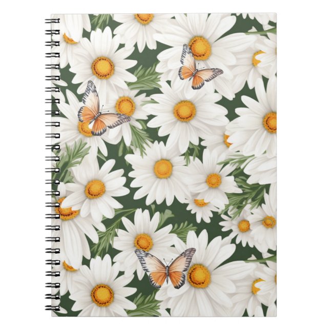 Carnet Aquarelle et papillons monarques (Devant)