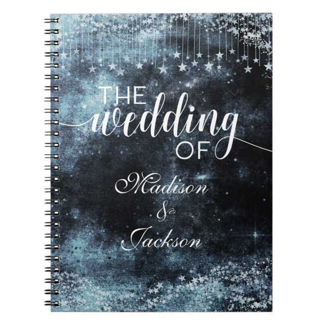 Carnet Aquarelle étoile Wedding planner céleste (Devant)