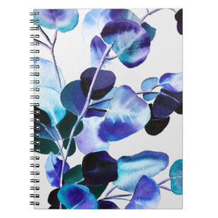 Carnet Aquarelle feuilles d'eucalyptus