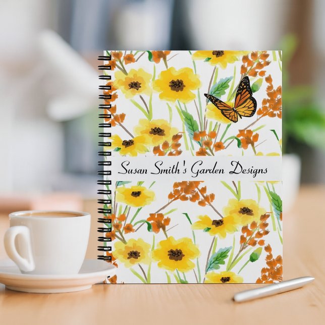 Carnet Aquarelle Floral Garden Design (Créateur téléchargé)