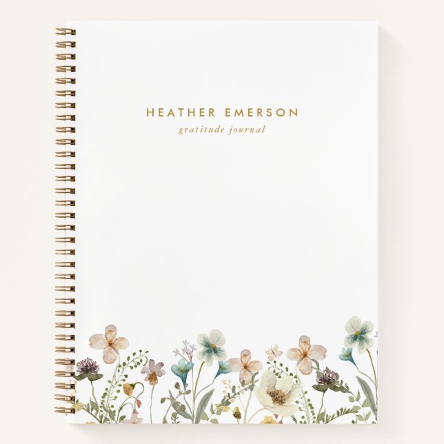 Carnet Aquarelle Florale (Devant)