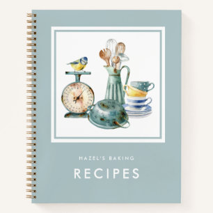 Carnet Aquarelle Fournitures de cuisson Vintages Recette