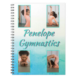 Carnet Aquarelle Gradient Nom personnalisé, Sport & Photo