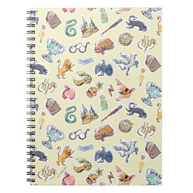 Carnet Aquarelle Harry Potter Icons (Devant)