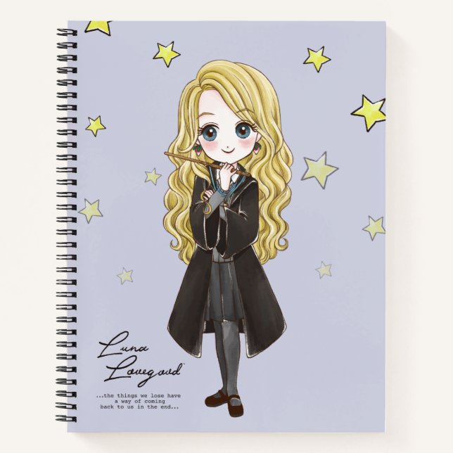 Carnet Aquarelle magique Luna Lovegood (Devant)