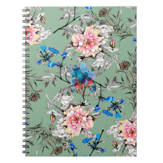 Carnet Aquarelle main dessinée sans couture motif avec be