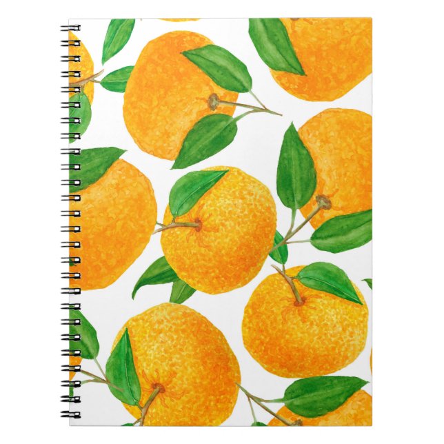 Carnet Aquarelle main dessinée sans couture motif avec br (Devant)