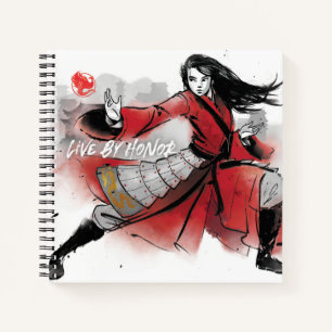Carnet Aquarelle Mulan "Live By Honor"