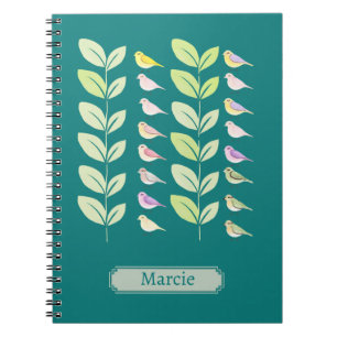 Carnet Aquarelle Oiseaux et Feuilles