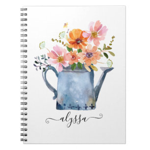 Carnet Aquarelle peinte à la main Floral