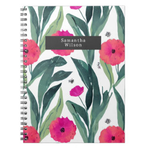 Carnet Aquarelle Pépites botaniques Motif floral