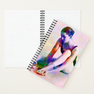Carnet Aquarelle rose Ballerina Art contemporain