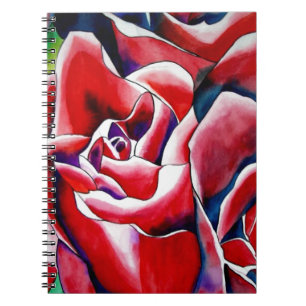 Carnet Aquarelle rose roses d'art original