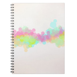 Carnet Aquarelle Splatter Colorful Abstract Design