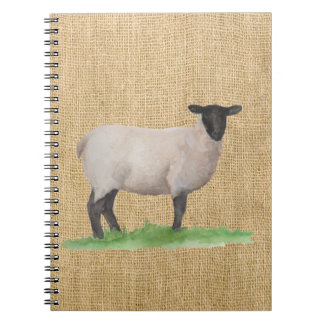 Carnet Aquarelle Suffolk Sheep