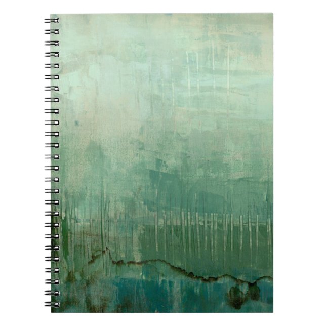 Carnet Aquarelle verte contemporaine (Devant)
