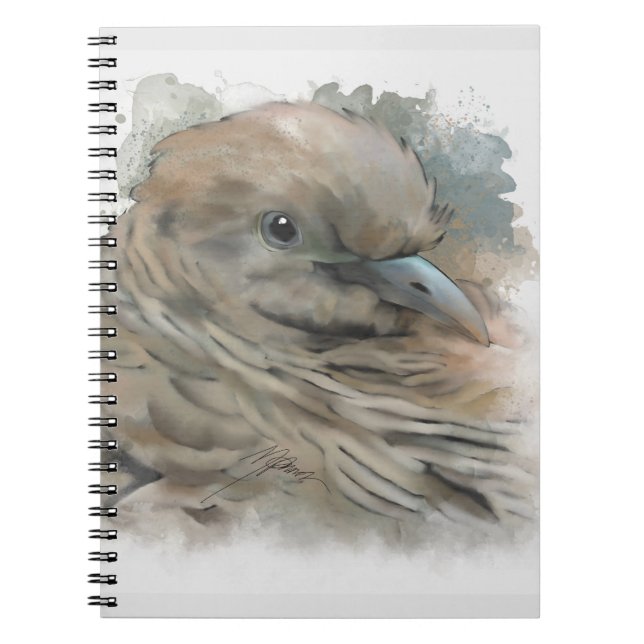 Carnet Aquarelle Zebra Dove (Devant)