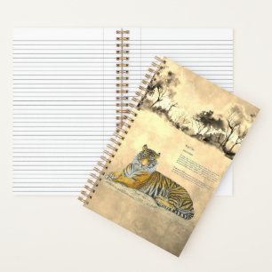 Carnet Aquarelles majestueuses du Bengale