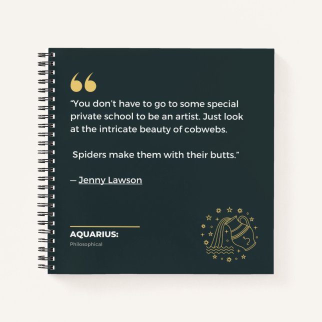 Carnet Aquarius (Devant)