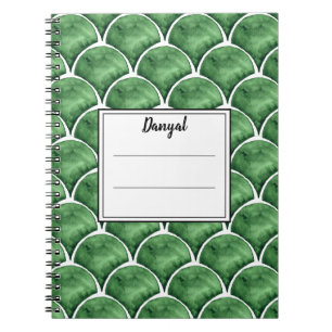 Carnet Arabesque Aquarelle Verte