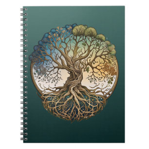 Carnet Arbre à quatre saisons Arbre à Imaginaire de vie A