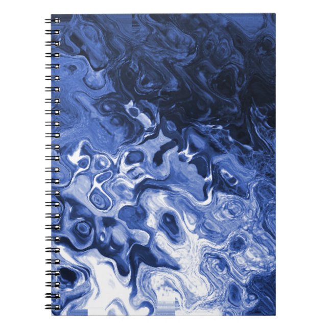 Carnet Arbre bleu Abstrait (Devant)