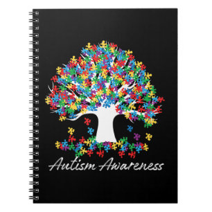 Carnet Arbre de la Sensibilisation sur l'autisme Mois Vie